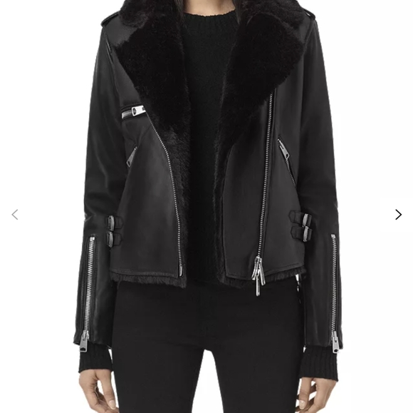 Higgens Lux Leather Biker Jacket - US 6 - Picture 7 of 8